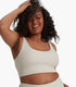 The Palette™ Knitted Rib Long Line Yoga Bra Band:32-40 Cup:A-DDD